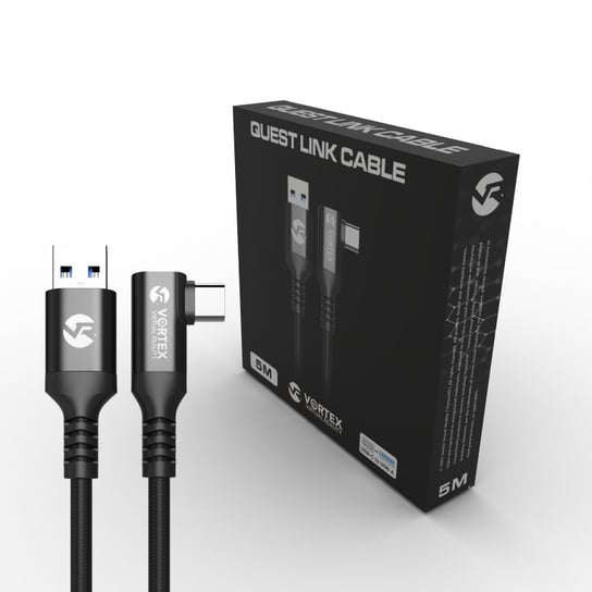 Nowy Kabel 5m od VortexVR USB-A do USB-C Oculus Link Quest 2 Vortex Virtual Reality
