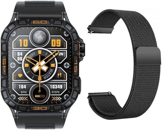 Nowy Smartwatch Sport Watches K63 Czarny + Pasek mediolański Inna marka
