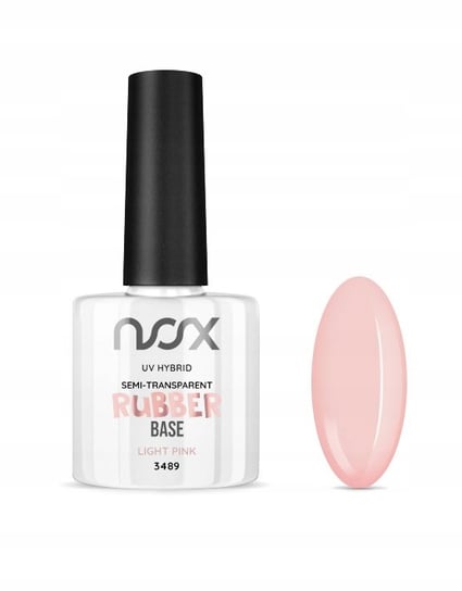 NOX, Baza kauczukowa Rubber Base Light Pink, 7 ml NOX