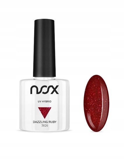 NOX, Lakier hybrydowy Dazzling Ruby, 7 ml NOX