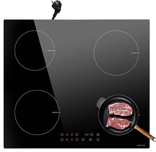 NOXTON IN3504-EP Płyta Indukcyjna 4-Palnikowa 60cm 220-240V 3500W Timer Inna marka