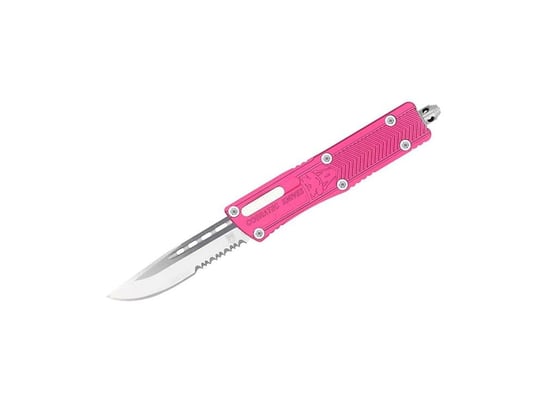 Nóż CobraTec Small Sidewinder Pink Drop Serrated CobraTec