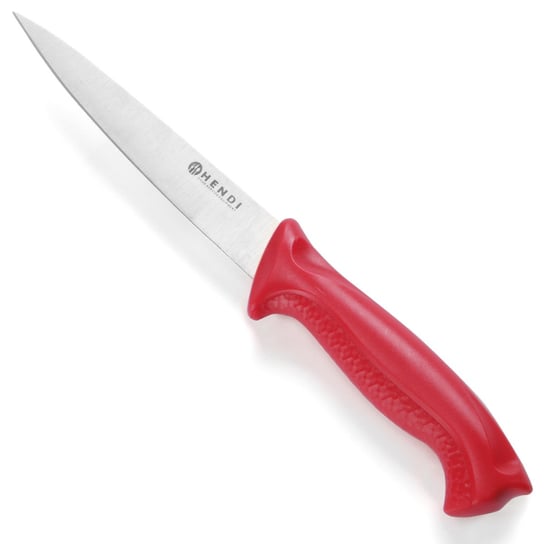 Nóż Do Filetowania Haccp Do Surowego Mięsa 300Mm - Czerwony - Hendi 842522 Hendi