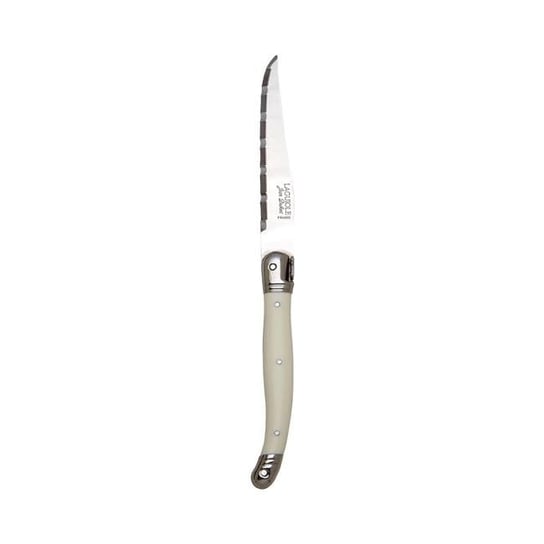 Nóż do steków z białą rękojeścią ząbkowany Blade 230 mm | Steelite, Laguiole Inna marka