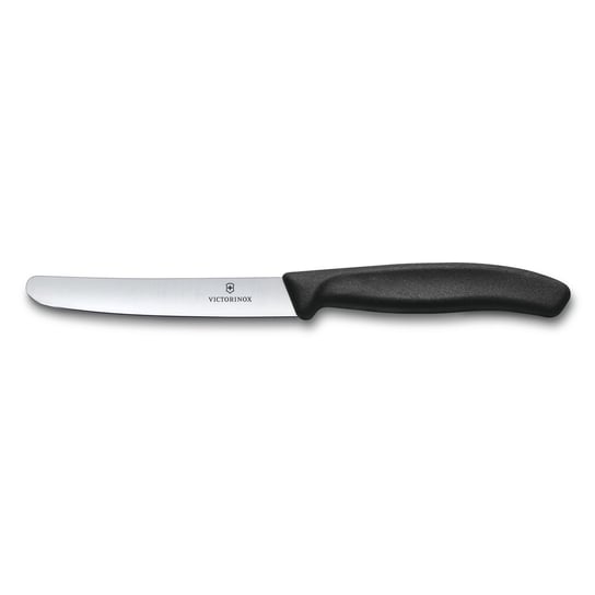 Nóż do warzyw gładki zaokrąglony 11 cm czarny – Victorinox Victorinox