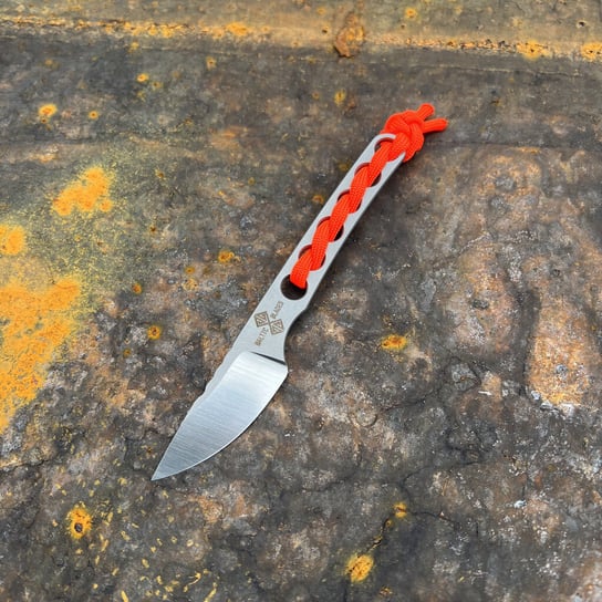 Nóż EDC Baltic Blades Angis Gen 2 "Orange" | Satin/Glassblasted N690Co Paracord Kydex Inna marka