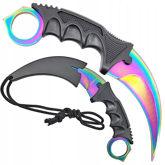 Nóż Karambit Trening Tęczowy CS:GO Counter Strike inna (Inny)