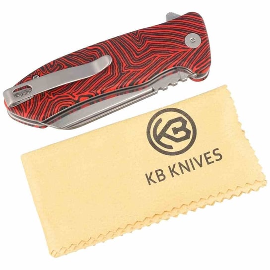 Nóż Kubey Knife Creon Red/Black G10, Damascus (KU3 Inna marka