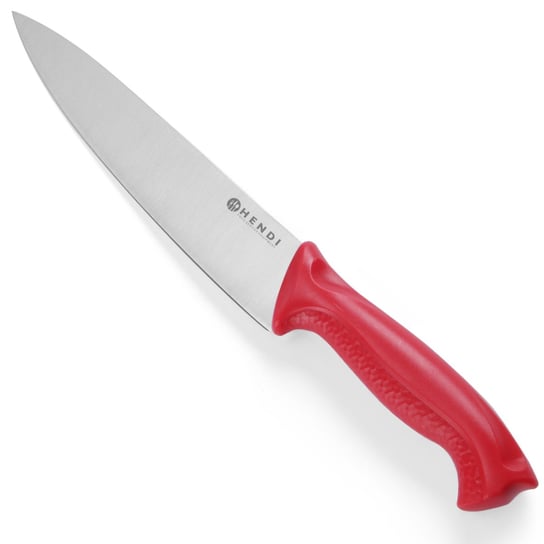 Nóż Kucharski Haccp Do Surowego Mięsa 385Mm - Czerwony - Hendi 842720 Hendi