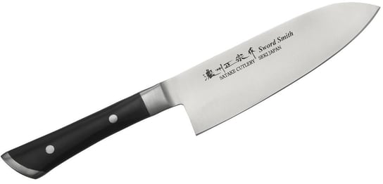Nóż kuchenny SATAKE Hiroki Santoku, czarny, 17 cm Satake