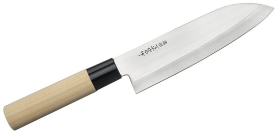 Nóż kuchenny SATAKE Megumi Santoku, brązowy, 17 cm Satake