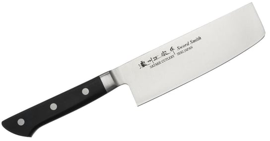 Nóż kuchenny SATAKE Satoru Nakiri, czarny, 16 cm Satake