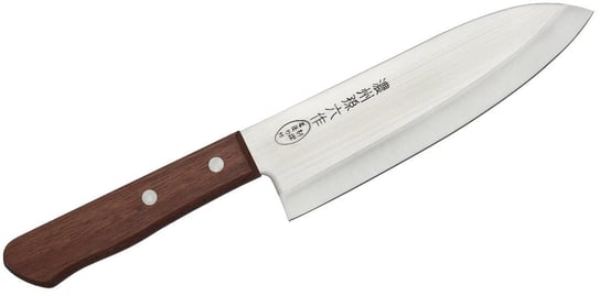 Nóż kuchenny SATAKE Tomoko Santoku, brązowy, 17 cm Satake