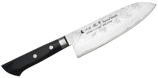 Nóż kuchenny SATAKE Unique Santoku, czarny, 17 cm Satake