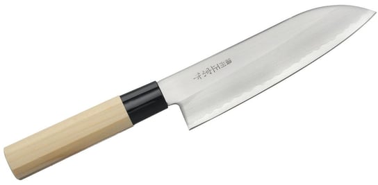 Nóż kuchenny SATAKE Yoshimitsu Santoku, brązowy, 17 cm Satake