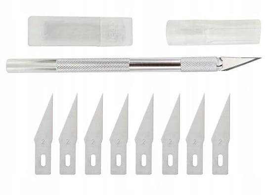 Nóż modelarski skalpel nożyk precyzyjny 9 ostrzy Inny producent