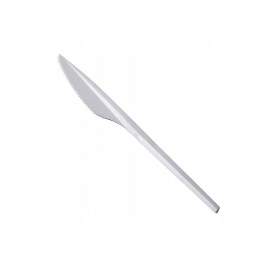 Nóż plastikowy BIAŁY 100 szt wielokrotnego użytku MOCNY BITNER