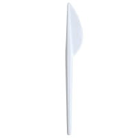 Nóż Plastikowy Biały 16,5 Cm - 100 Szt./Opak. PAPSTAR