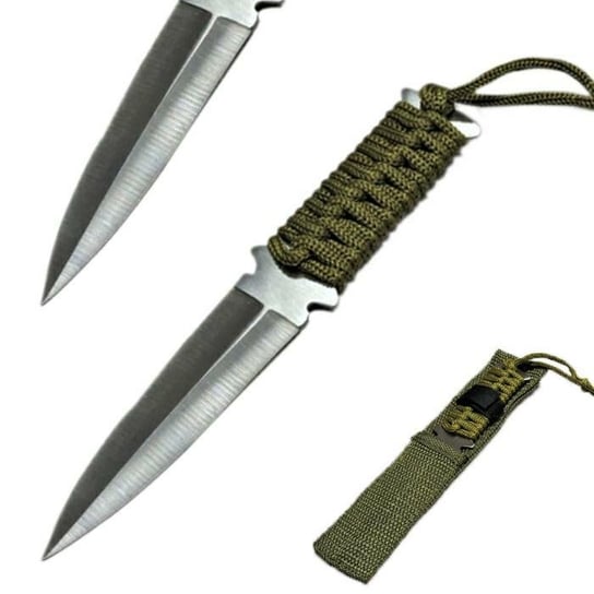 Nóż Scyzoryk Nożyk Survival 17Cm Rzutka+ Pokrowiec SkandynawskiDom