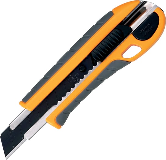 Nóż Segmentowy 18Mm Kds Grip Fit Auto Lock G Yellow (3X Czarne Ostrze 0.6Mm) KDS