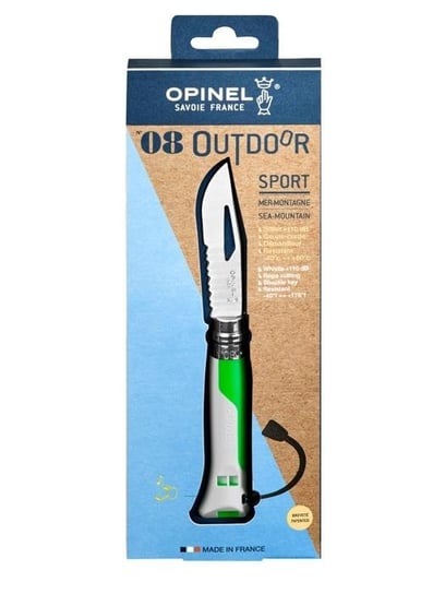 Nóż Składany Opinel No 08 Inox Outdoor Fluo Green 08 Opinel