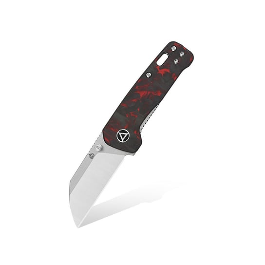 Nóż składany QSP Knife Penguin Mini QS130XS-E1 Satin 14C28N Shredded CF Overlay G10 Red Inny producent
