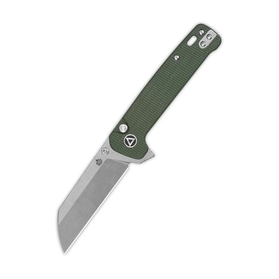 Nóż składany QSP Knife Penguin QS130BL-C1 Button Lock Stonewashed 14C28N Green Micarta Inna marka