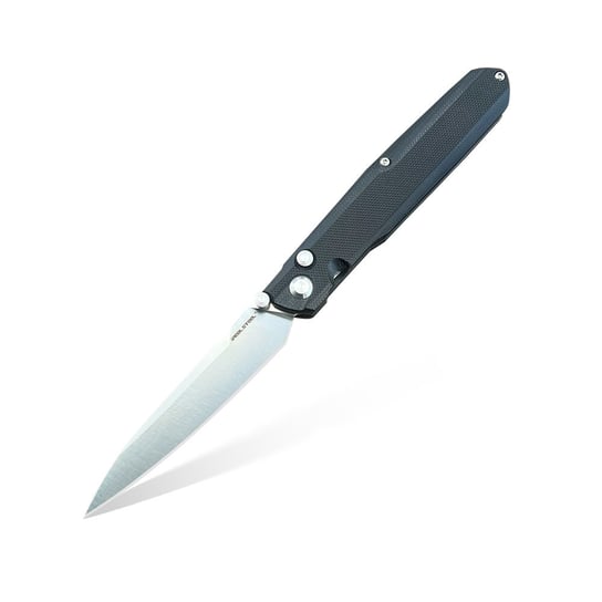 Nóż składany Real Steel G5 Metamorph Button Lock Black G10 Satin Blade by Ostap Hel 7831B Real Steel