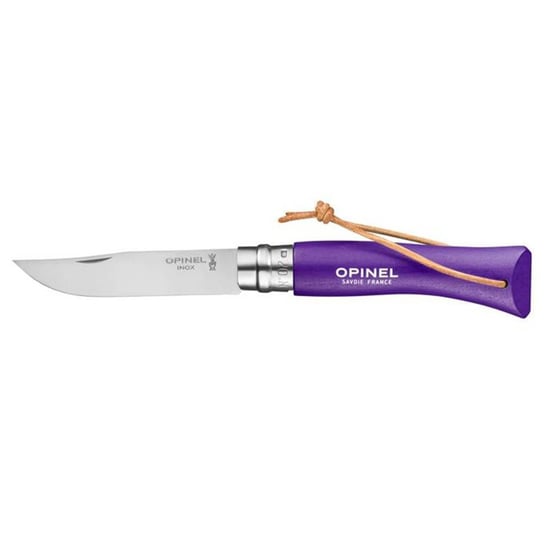 Nóż składany z rzemykiem Opinel Colorama N°07 - violet Opinel