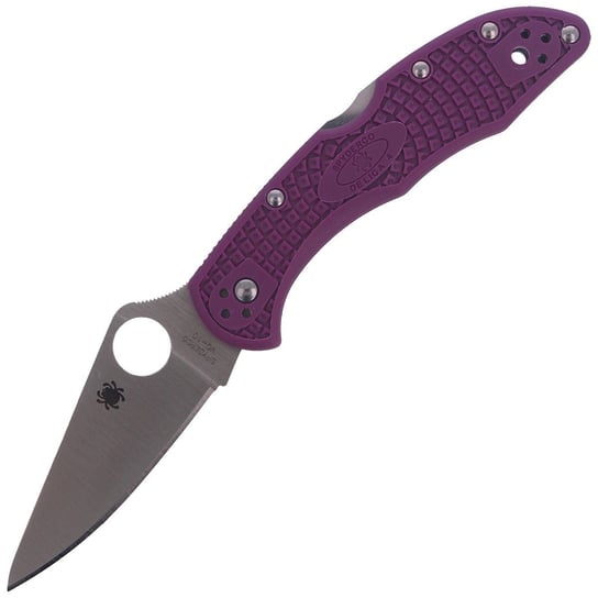 Nóż Spyderco Delica 4 FRN Purple Flat Ground Plain (C11FPPR) Spyderco