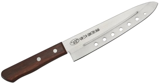 Nóż szefa kuchni SATAKE Tomoko Air Holes, brązowy, 18 cm Satake