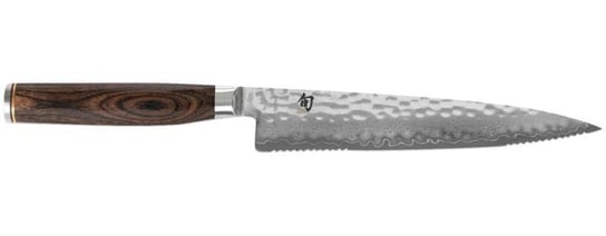 Nóż uniwersalny, ząbkowany Shun Premiere KAI, srebrny, 16,5 cm KAI
