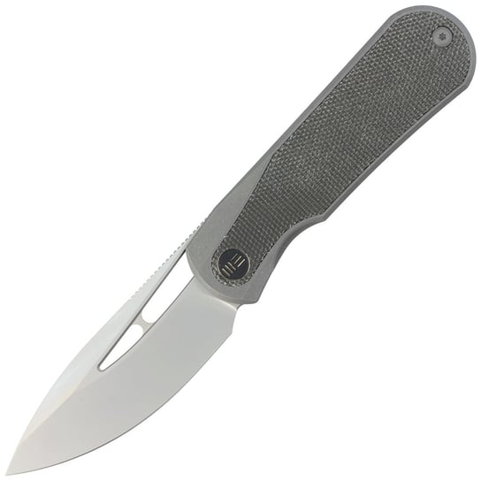 Nóż WE Knife Baloo Grey Titanium / Dark Green Micarta, Silver Bead Blasted CPM 20CV by Ostap Hel (WE21033-4) WE Knife