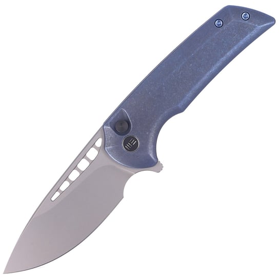 Nóż WE Knife Mini Malice Blue Titanium, Silver Bead Blasted CPM 20CV by Ferrum Forge (WE054BL-3) WE Knife