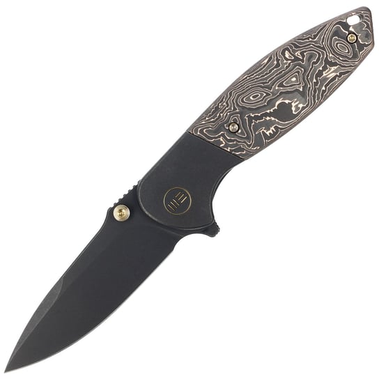 Nóż WE Knife Nitro Mini Black Titanium / Copper Foil Carbon Fiber, Black Stonewashed CPM 20CV by Peter Carey (WE22015-2) WE Knife