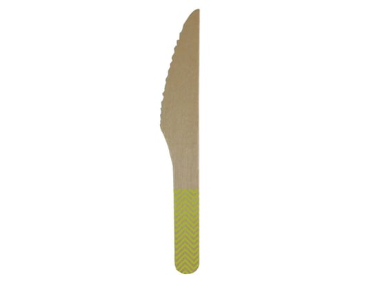 Noże drewniane z zielonym wzorkiem - 8 szt. Procos