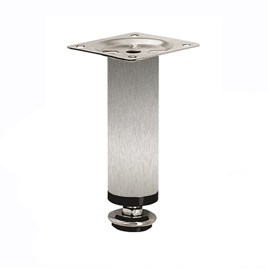 Nóżka meblowa BD-10 z regulacją, stal inox, 100 mm + 10 mm GTV