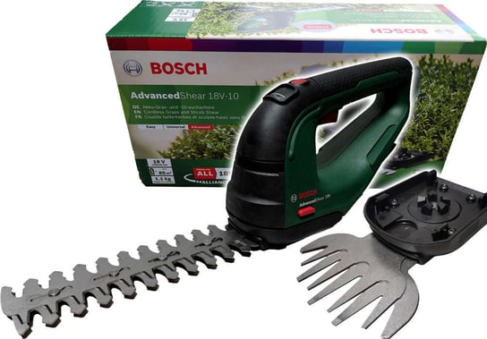 Nożyce akumulatorowe do trawy i krzewów 200mm AdvancedShear 18V-10 Bosch + 2 noże Bosch Zielony