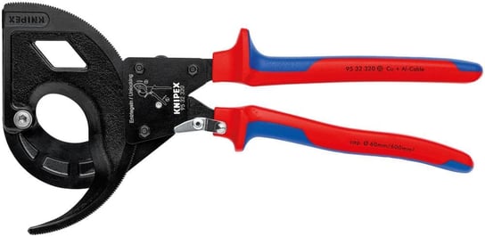 Nożyce do cięcia kabli, 320 mm, z grzechotka, 95 32 320, KNIPEX Knipex