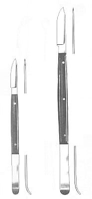 Nożyk do wosku, Typ Fahnenstock (mały), Wyrób medyczny Inna marka