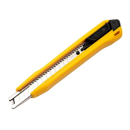 Nożyk z łamanym ostrzem Deli Tools EDL009B, SK4, 9mm (żółty) Deli Tools