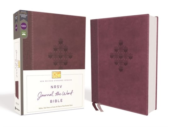 NRSV, Journal the Word Bible, Leathersoft, Burgundy, Comfort Print: Reflect, Journal, or Create Art Zondervan