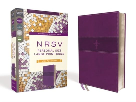 NRSV, Personal Size Large Print Bible with Apocrypha, Leathersoft, Purple, Comfort Print Zondervan