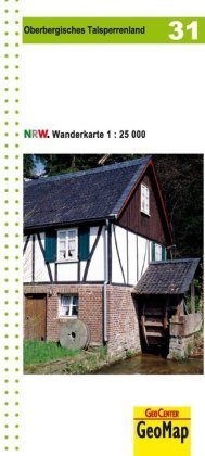 NRW-Wanderkarte 31. Oberbergisches Talsperrenland 1 : 25.000 Geomap, Geocenter