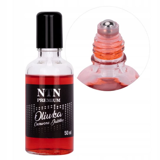NTN Premium, Oliwka regenerująca skórki i paznokcie roller ball z kulką o zapachu czerwonego jabłka, 50ml NTN