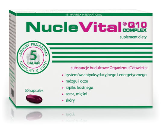 Nuclevital Q10 Complex, suplement diety, 60 kapsułek Marinex