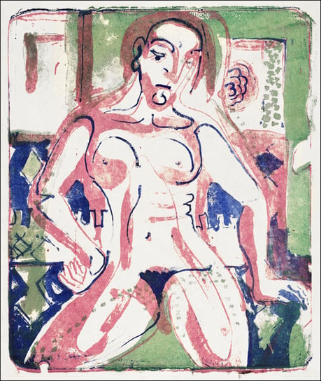 Nude Woman, Ernst Ludwig Kirchner - plakat 21x29,7 cm Galeria Plakatu