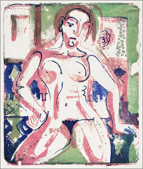 Nude Woman, Ernst Ludwig Kirchner - plakat 70x100 cm Galeria Plakatu