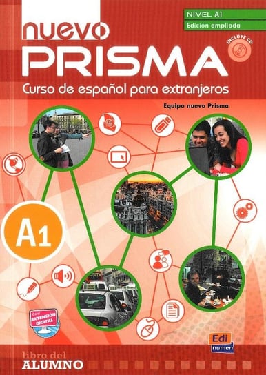 Nuevo Prisma. Język hiszpański. Podręcznik. Poziom A1. Wersja rozszerzona + CD Opracowanie zbiorowe