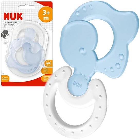 NUK 10256306 2-częściowy zestaw gryzaków chłodzący i klasyczny Nuk
